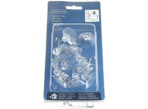 8717427474353 - Zubehör Lichterketten & Anhänger Saugnapf Clips transparent - 12er Set - Lumineo