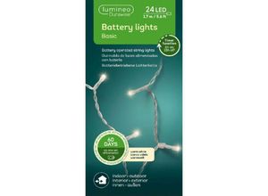 8717427598516 - Batterie led Lichterkette Durawise 170 cm 24 Lichter warmweiß - Lumineo