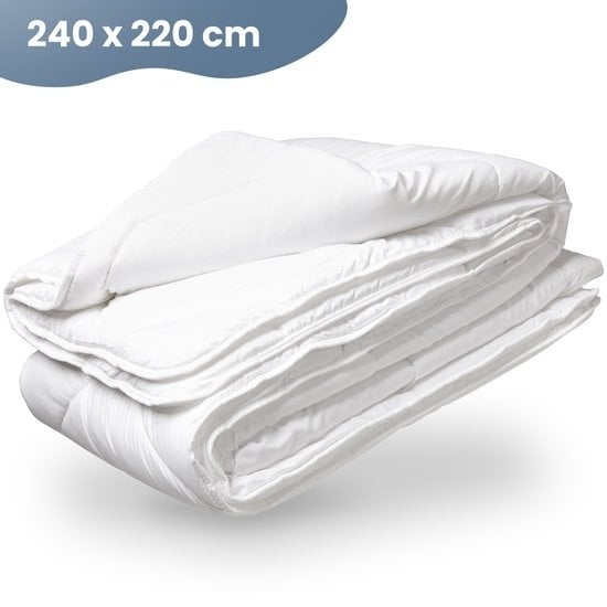 8717456004903 - Luxuriöse ultraweiche Bettdecke 240 x 220 - Hotelqualität - Doppel-Einzel-Bettdecke - Anti-Allergie - Ganzjährig - für das ganze Jahr geeignet