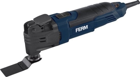 8717479060443 - FERM Multitool - OTM1007 - Oszillierend - 300W - 23000 RPM - Inklusive Aufbewahrungskoffer & 7 Zubehörteile