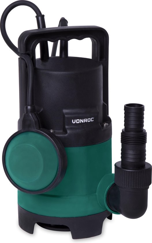 8717479092574 - Tauchpumpe Wasserpumpe 400W - 8000l h - Für schmutziges und sauberes Wasser - Mit Schwimmer