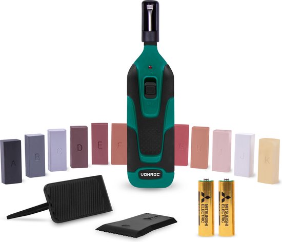 8717479093007 - Reparaturset für Laminat & Holz - Inkl 11 mischbaren Farben und Batterien 8717479093007 - Reparaturset für Laminat & Holz - Inkl 11 mischbaren Farben und Batterien