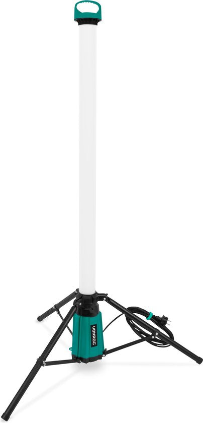 8717479099252 - PRO Baulampe 360° - LED - 76W - mit Stativ  Dreibein - Sehr leistungsstark 11500 Lumen - Höhe 151 cm - 5-Meter-Kabel