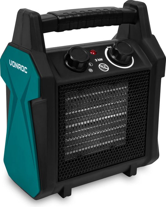 8717479099597 - Elektroheizung - Heizlüfter - 2000W 3000W - Keramik - 3 Einstellungen - Thermostat - 30m2