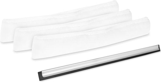 8717479104628 - Ersatzset für Fensterreinigungskopf 2-in-1 TB802AA - 3x Mikrofaser-Fensterreinigungstücher - 1x Wischerblatt