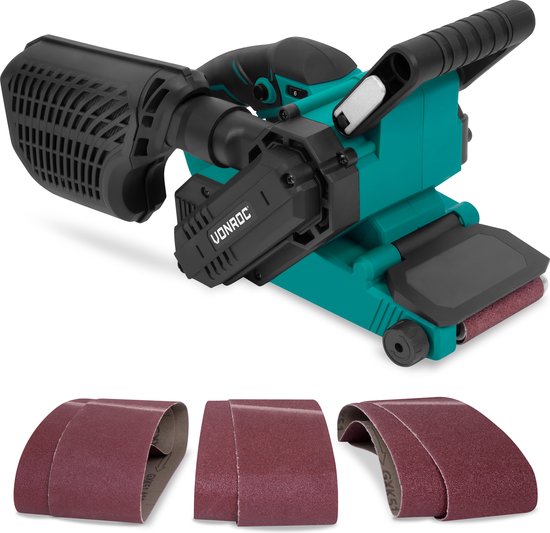 8717479106059 - Bandschleifmaschine 710W - Inkl 6 Schleifbänder - variable Geschwindigkeit