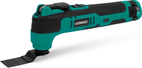 8717479109586 - Akku-Multitool 12V - mit Spachtel Tauchsägeblatt Schleifblock und Schleifpapier - Inkl Akku und USB-Kabel