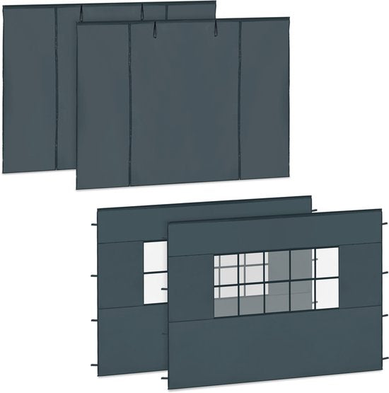 8717479112548 - Seitenwandset - Für Premium Partyzelt PT501XX - Wasserdicht - 50+ UV Schutz - Grau 8717479112548 - Seitenwandset - Für Premium Partyzelt PT501XX - Wasserdicht - 50+ UV Schutz - Grau
