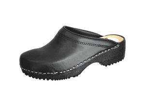 8717485176916 - SALIHA PU Clogs (offen) Gr 36 - Schwarz