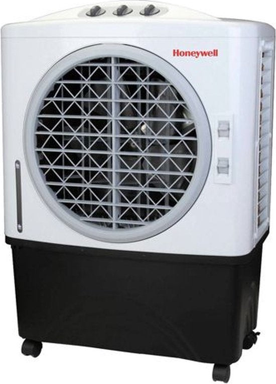 8717496633187 - Air Cooler - Ventilator Luftbefeuchter und Luftkühler - Mobiles Klimagerät ohne Schlauch - Luftkühler 65dB - Fernbedienung und Timer - Wassertank 48L - 915 x 683 cm