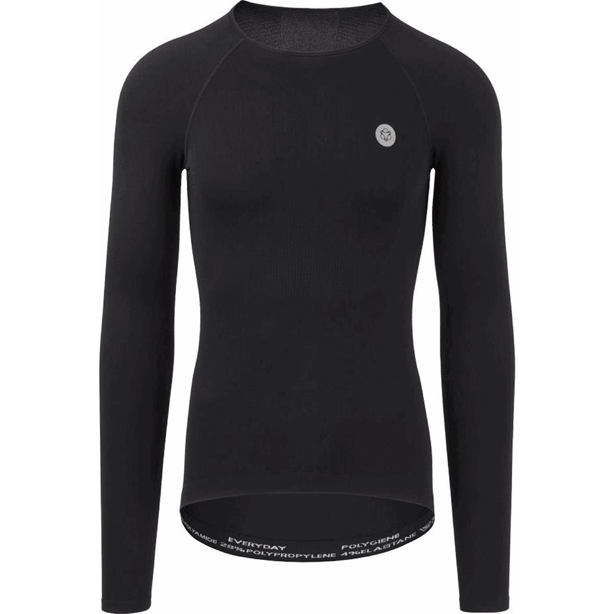 8717565571761 - Unisex Unterhemd Schwarz 2XL Langarm Atmungsaktiv und Bequem