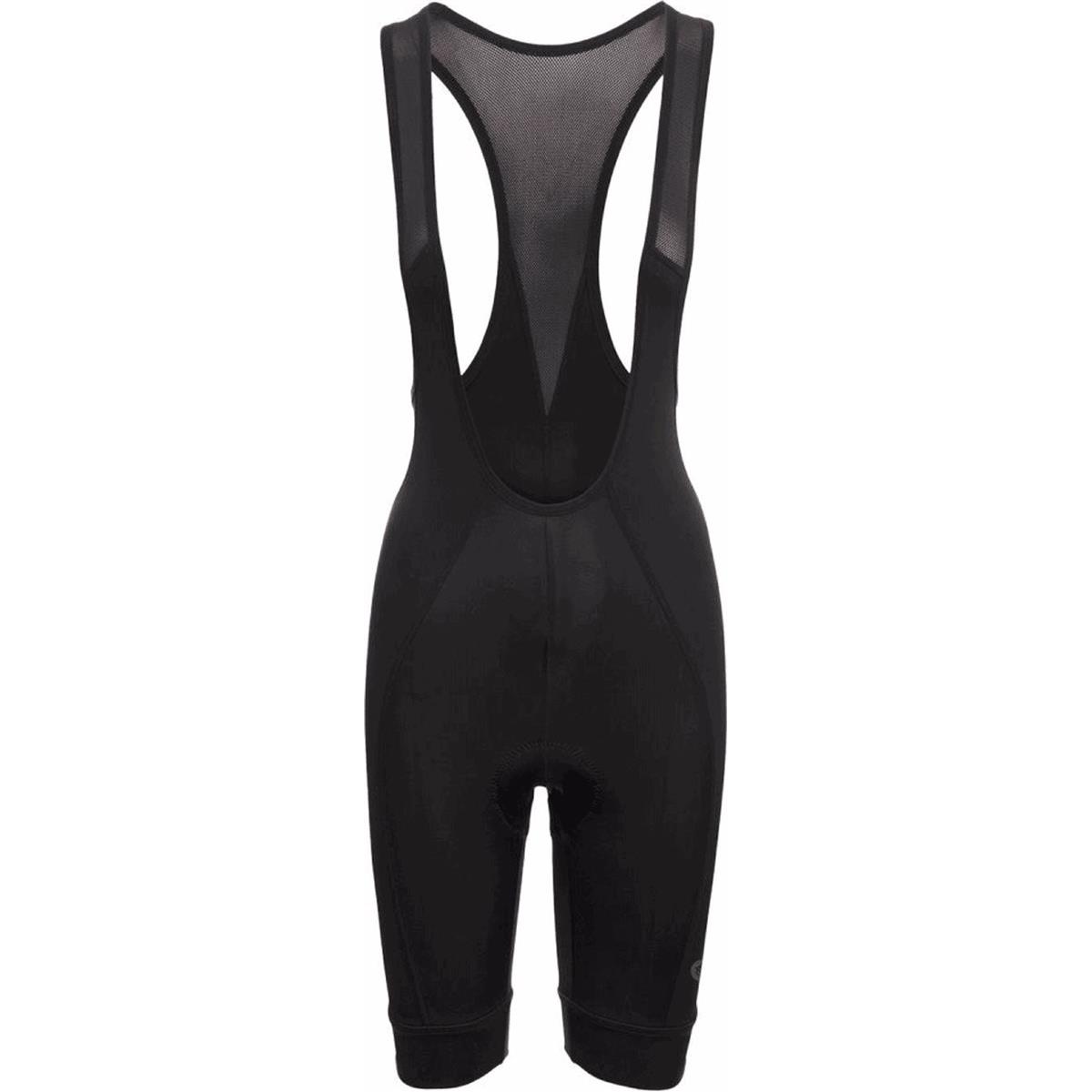 8717565656789 - Kurze Sportliche Latzhose Damen Schwarz aus Atmungsaktivem Power Lycra - Größe S