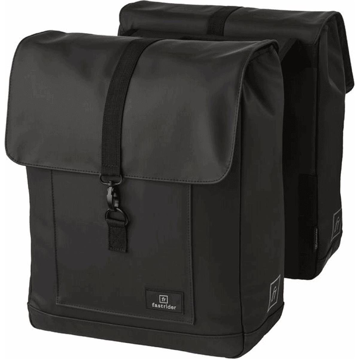 8717565668164 - JAXX II Umhängetasche Schwarz 14L mit Doppelter Tasche und Schultergurt 13x36x30 cm