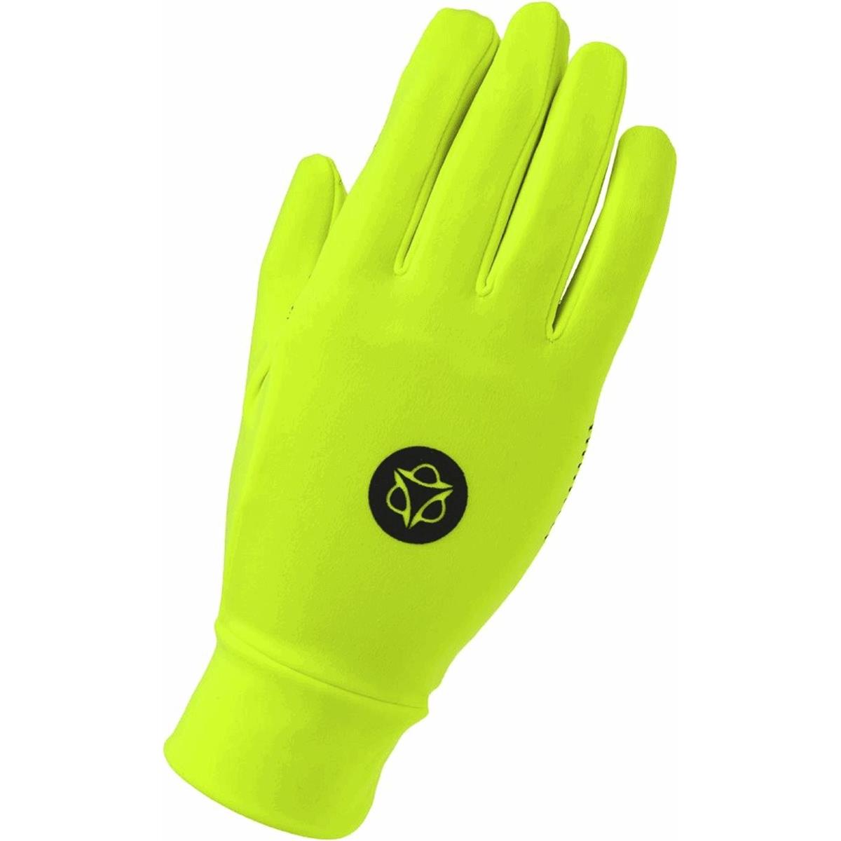 8717565677166 - Neopren Superstretch Handschuhe Gelb Fluoreszierend Größe S - AGU