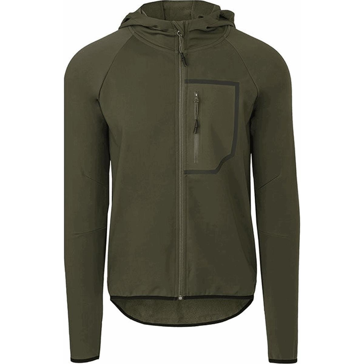 8717565762725 - Unisex Hoodie Jacke in Olivgrün VENTURE DWR Tech mit verstellbarer Kapuze Größe M