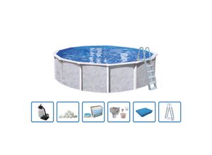 8717624303524 - Interhiva Diana Aufstellbeckenset Rundform Ø 360 x 132 cm 8717624303524 - Interhiva Diana Aufstellbeckenset Rundform Ø 360 x 132 cm