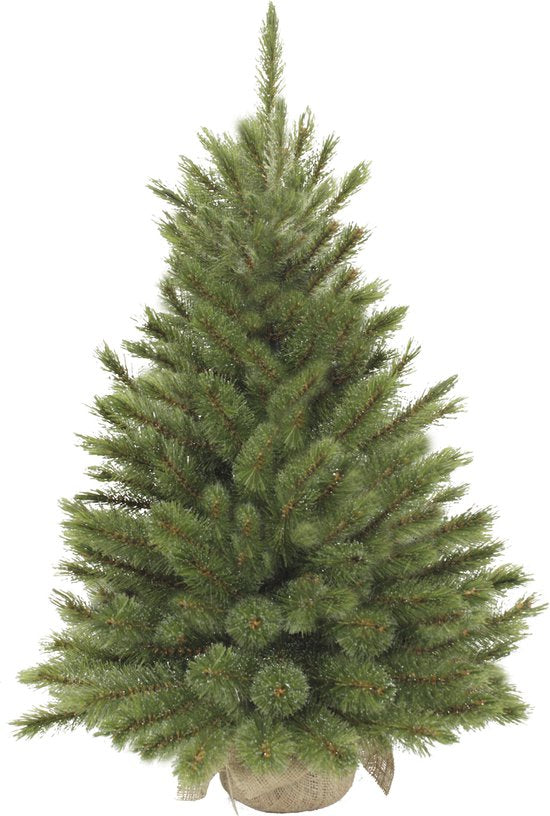 8717669931195 - Forest Frosted Künstlicher Weihnachtsbaum aus Jute - H90 x Ø62 cm - Grün