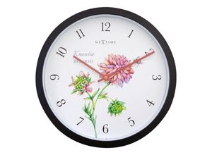 8717713030591 - Wanduhr Knautia Kunststoff schwarz ø 305 cm Innen Außen Gartenuhr - Nextime