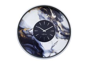 8717713033424 - NEXTIME Wanduhr »Marble Duo«