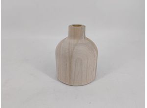 8717794034846 - Vase WOOD NATUR (BHT 11x16x11 cm)