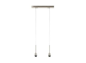 8717807002404 - 3014228 - Lampe Suspendue SitKA 2xE27 max60W - 48x120cm - Nickel satiniert - Light&living