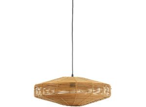 8717807636081 - Light And Living - hängelamp - beton - rattan - 2957030 - Beton