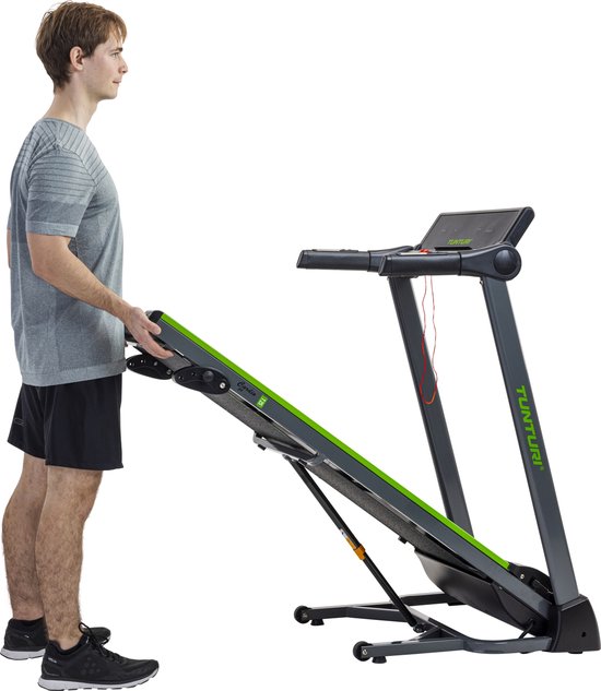 8717842034347 - Cardio Fit T25 Laufband Zusammenklappbar - Laufband mit 18 Trainingsprogrammen - LED Monitor - 08 - 12km h