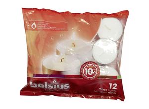 8717847017208 - Bolsius - Maxiteelichte weiß Höhe 2 cm ø 18 cm 12er Pack Kerze Teelicht