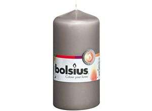 8717847132710 - Bolsius - Stumpenkerze 12x58cm grau