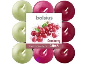 8717847139689 - Bolsius - Duftteelichter Cranberry ø 38 cm 18er Pack Duftkerzen