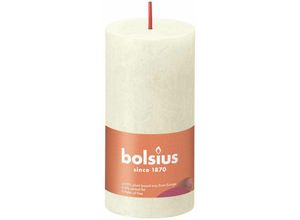 8717847142795 - Bolsius - Rustik Stumpenkerze weiche Perle Höhe 10 cm ø 5 cm Stumpen- und Kugelkerzen