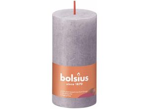 8717847142832 - Bolsius - Rustik Stumpenkerze gefrorener lavendel Höhe 10 cm ø 5 cm Stumpen- und Kugelkerzen