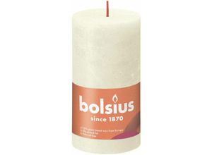 8717847142931 - Bolsius - Rustik Stumpenkerze weiche Perle Höhe 13 cm ø 68 cm Stumpen- und Kugelkerzen