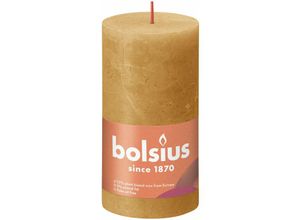 8717847142948 - Bolsius - Rustik Stumpenkerze honigwabengelb Höhe 13 cm ø 68 cm Stumpen- und Kugelkerzen