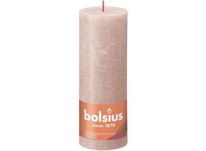 8717847142993 - Rustik Stumpenkerze nebliges rosa Höhe 19 cm ø 68 cm Stumpen- und Kugelkerzen - Bolsius