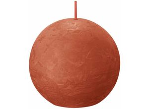 8717847146960 - Bolsius - Rustik Kugelkerze herbstliches orange Durchmesser 76 cm Stumpen- und Kugelkerzen