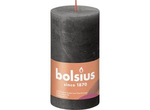 8717847148070 - Bolsius - Rustik Stumpenkerze stürmisches grau Höhe 13 cm ø 68 cm Stumpen- und Kugelkerzen