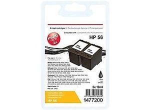 8717868016044 - 56 Kompatibel HP Tintenpatrone C9502AE Schwarz Duopack 2 Stück