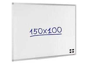 8717868034888 - wandmontierbares magnetisches Whiteboard lackierter Stahl 150 x 100 cm