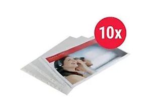 8717868049882 - Premium Prospekthüllen DIN A3 Genarbt Transparent 110 Mikron PP (Polypropylen) Oben 11 Löcher 10 Stück