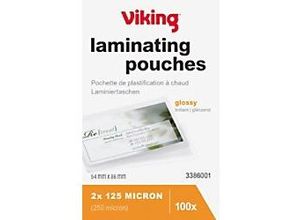 8717868050284 - Laminierfolien Visitenkarte & Kreditkarte Glänzend 125 Mikron (2 x 125) Transparent 100 Stück