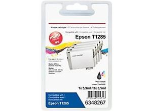 8717868124718 - T1285 Kompatibel Epson Tintenpatrone C13T12854012 Schwarz & 3 Farbig Multipack 4 Stück