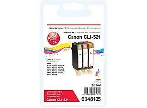 8717868125302 - CLI-521C M Y Kompatibel Canon Tintenpatrone 3 Farbig Multipack 3 Stück