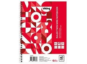 8717868176090 - Notebook DIN A5+ Liniert Spiralbindung Papier Weiß Perforiert 160 Seiten 5 Stück à 80 Blatt