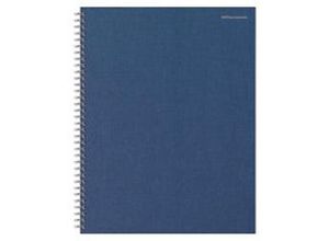 8717868176175 - Office Depot Notebook DIN A4+ Kariert Spiralbindung Hartpappe Blau Perforiert 160 Seiten 80 Blatt