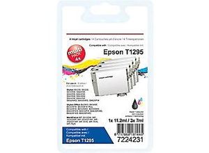 8717868181445 - T1295 Kompatibel Epson Tintenpatrone C13T12954012 Schwarz Cyan Magenta Gelb Multipack 4 Stück