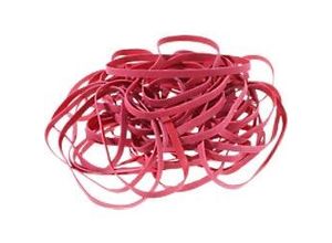 8717868184712 - Gummibänder 150 x 6 mm Ø 100 mm Rot 500 g