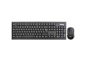 8717868195664 - Drahtlose Tastatur und Maus HKM8117 Schwarz QWERTZ