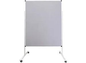 8717868201655 - Moderationstafel Filz 1200 (B) x 18 (T) x 1500 (H) mm Grau Silber