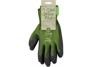 8717869002008 - Green Flex Handschuhe für die Gartenarbeit - Grün Dunkelgrün - Größe 8 - Kixx